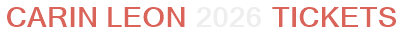 Carin Leon 2026 Tickets